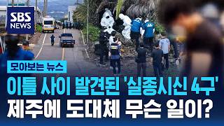 이틀 사이 발견된 '실종시신 4구'..제주에 도대체 무슨 일이 / SBS / 모아보는 뉴스