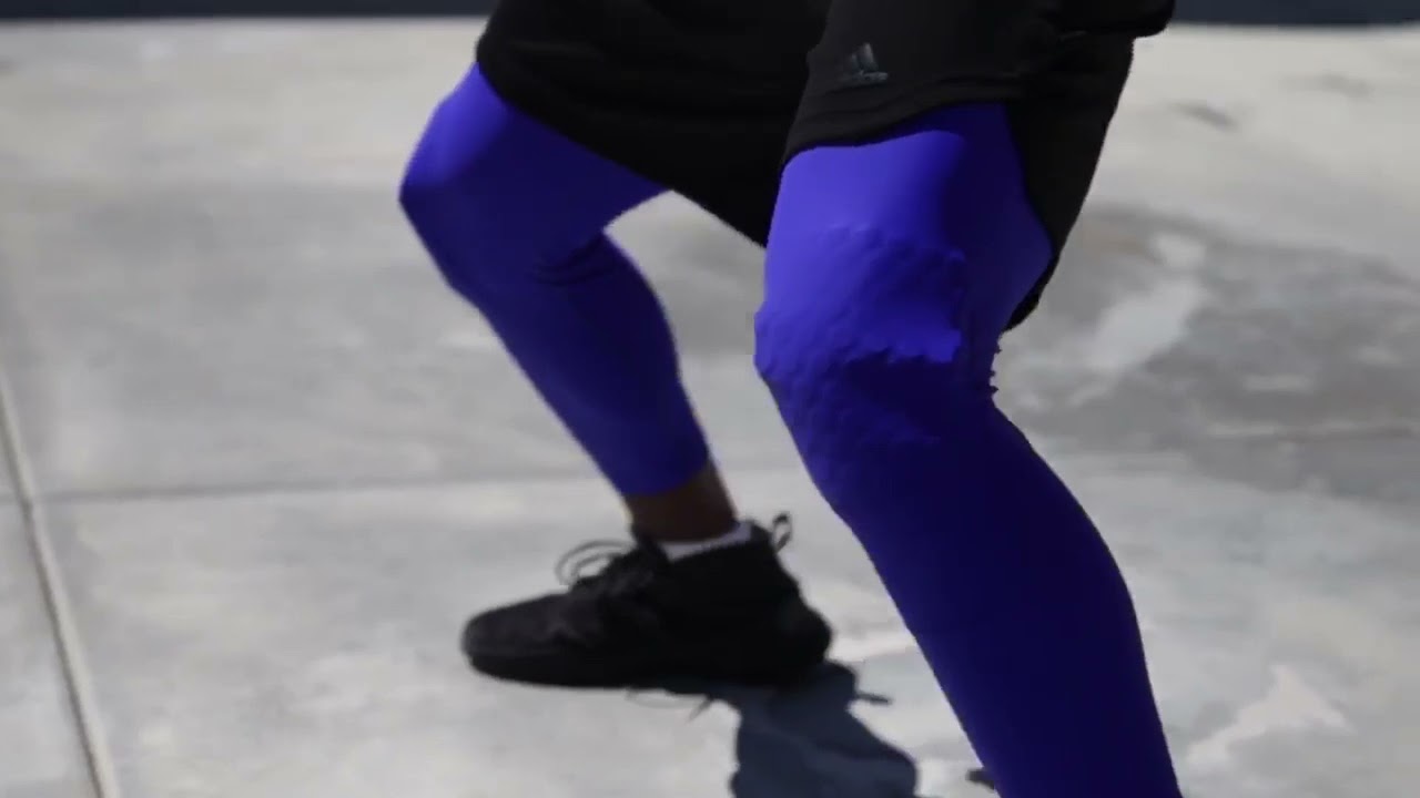 SDN Sports Compression Pants with Knee, Hips, and Tailbone Pads Anti