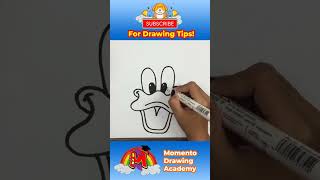 How To Draw Donald Duck Face Step By Step Beginner Guide #drawing #drawingtutorial #shorts