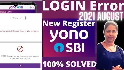 YONO SBI Login Error & Complete Solution | YONO New Sim based Registration Process | YONO new login