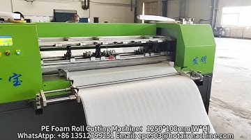 PE Foam Roll Cutting Machine | How to Cut PE Roll？