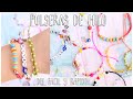 IDEAS PARA PULSERAS FACILES Y RAPIDAS DE HACER!🌞pulseras de hilo paso a paso🌈 Tutorial