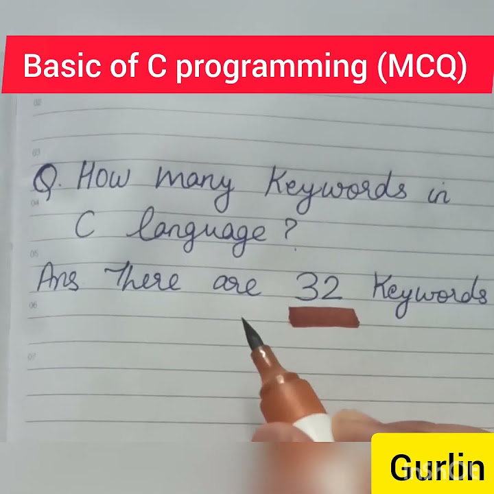 Basic C programming (MCQ) || Interview questions || For kids learning 😊 ...