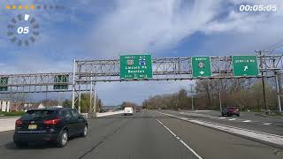 Driving in a Loop US 46, NJ 23, Wanaque, Ringwood, NJ 17 & 3 (for Treadmill Bike Workout) 4K
