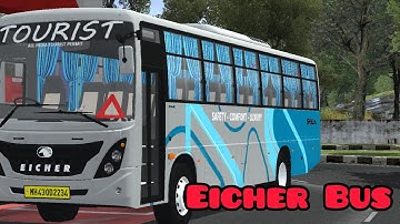 Download Skyline Eicher Bus Mod For Bus Simulator Indonesia | Eicher Bus Mod For Bussid |