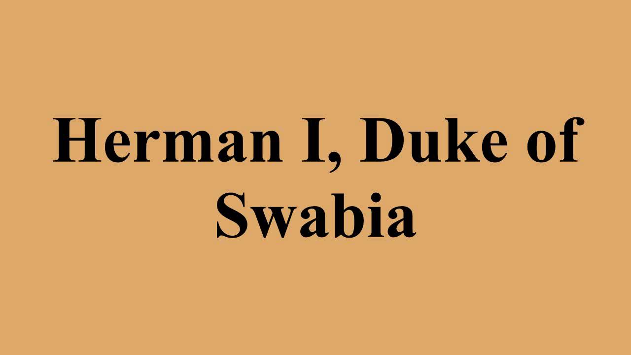 Herman I, Duke of Swabia