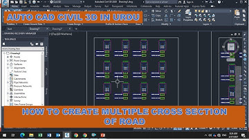 HOW TO CREATE MULTIPLE CROSS SECTION OF ROAD IN AUTO CAD CIVIL 3D (URDU)