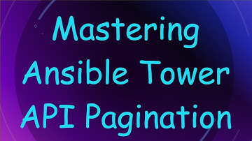 Mastering Ansible Tower API Pagination