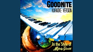 Goodnite (In the Style of Melody Gardot) (Karaoke Version)