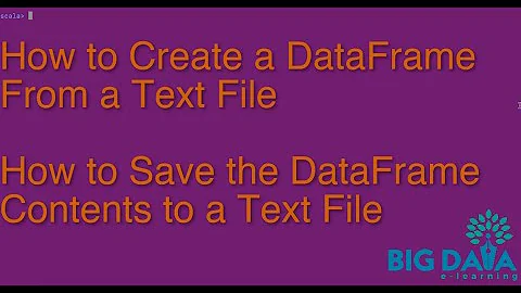 How to create a dataframe from a text file