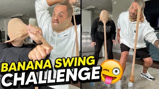Couple Banana Swing Challenge Hilarious