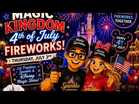 Live @ Walt Disney World's Magic Kingdom Fireworks 🎆🎇