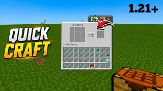 Quick Craft Mod MCPE 1.21+🔥 | One Click Crafting Addon ✅ screenshot 3