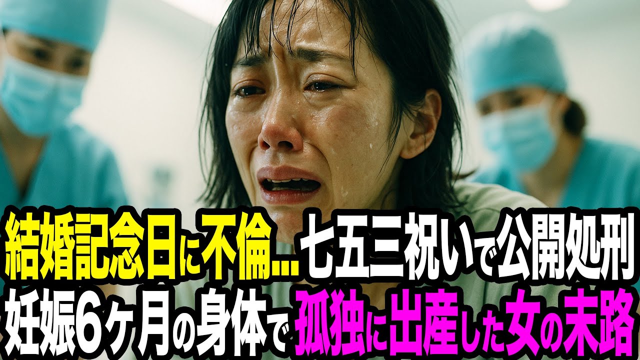 【シタ妻】結婚記念日に部下と不倫→七五三祝いで義実家公開処刑＆慰謝料宣告…妊娠六ヶ月の身体で孤独に出産した女の因果応報【修羅場朗読】