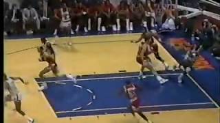 MICHAEL JORDAN - Dunks on Patrick Ewing!!  Bulls @ Knicks Christmas Day 1986