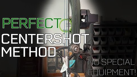 How to find centershot on a compound bow!