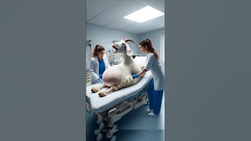 a pregnant goat struggling and born two baby | #goat #pregnancy #pregnantgoat #goatrescue #ai