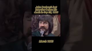 John Bonham's last televised interview. Full version #shorts #johnbonham #billyconnolly