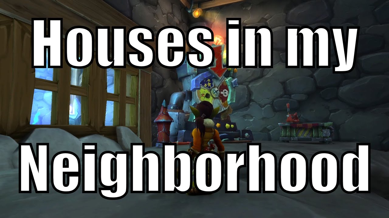 WoW Housing: Visiting the Houses in my Neighborhood Part 2 - World of Warcraft (Ambience only)