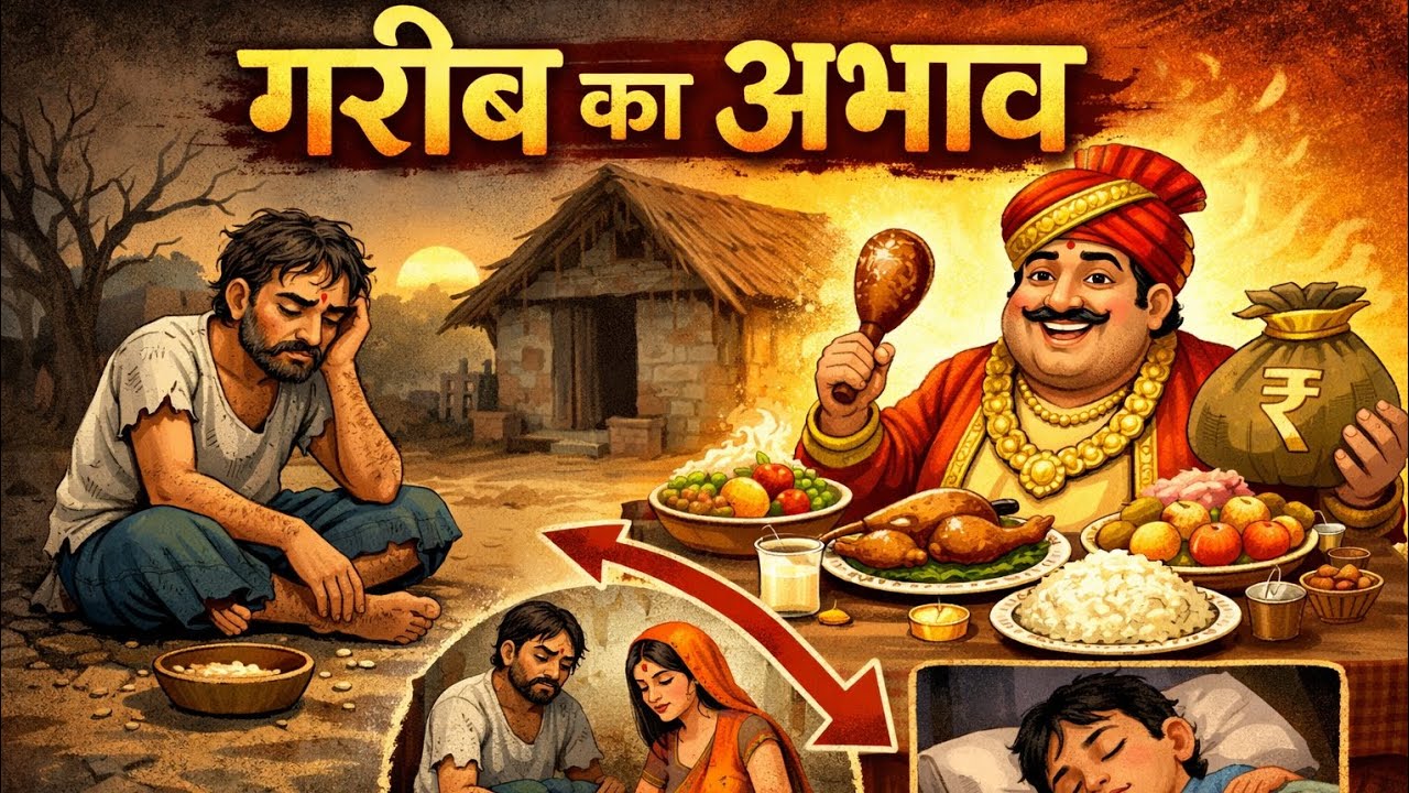গরিবের অভাব/The poverty of the poor/गरीबों की कमी //cartoon video.. 