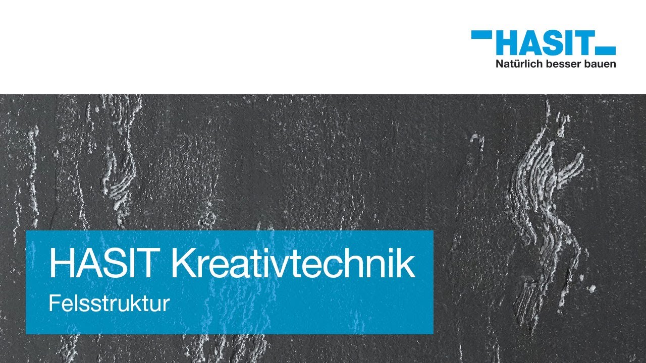 HASIT Kreativtechnik -  Felsstruktur mit HASIT Renodesign 252 - Verarbeitungsvideo Verputztechnik