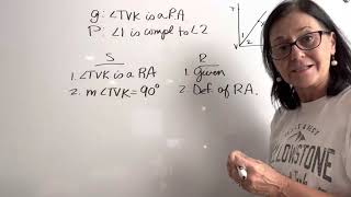 Geometry Chapter 3 Lesson 5 proofs
