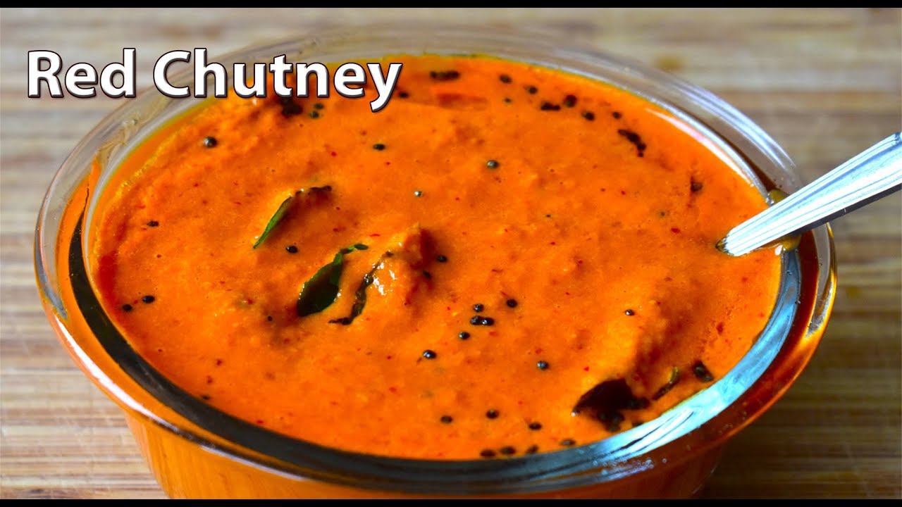 Red chutney with Onion and Garlic Easy Red Chutney For Dosa and Idli
