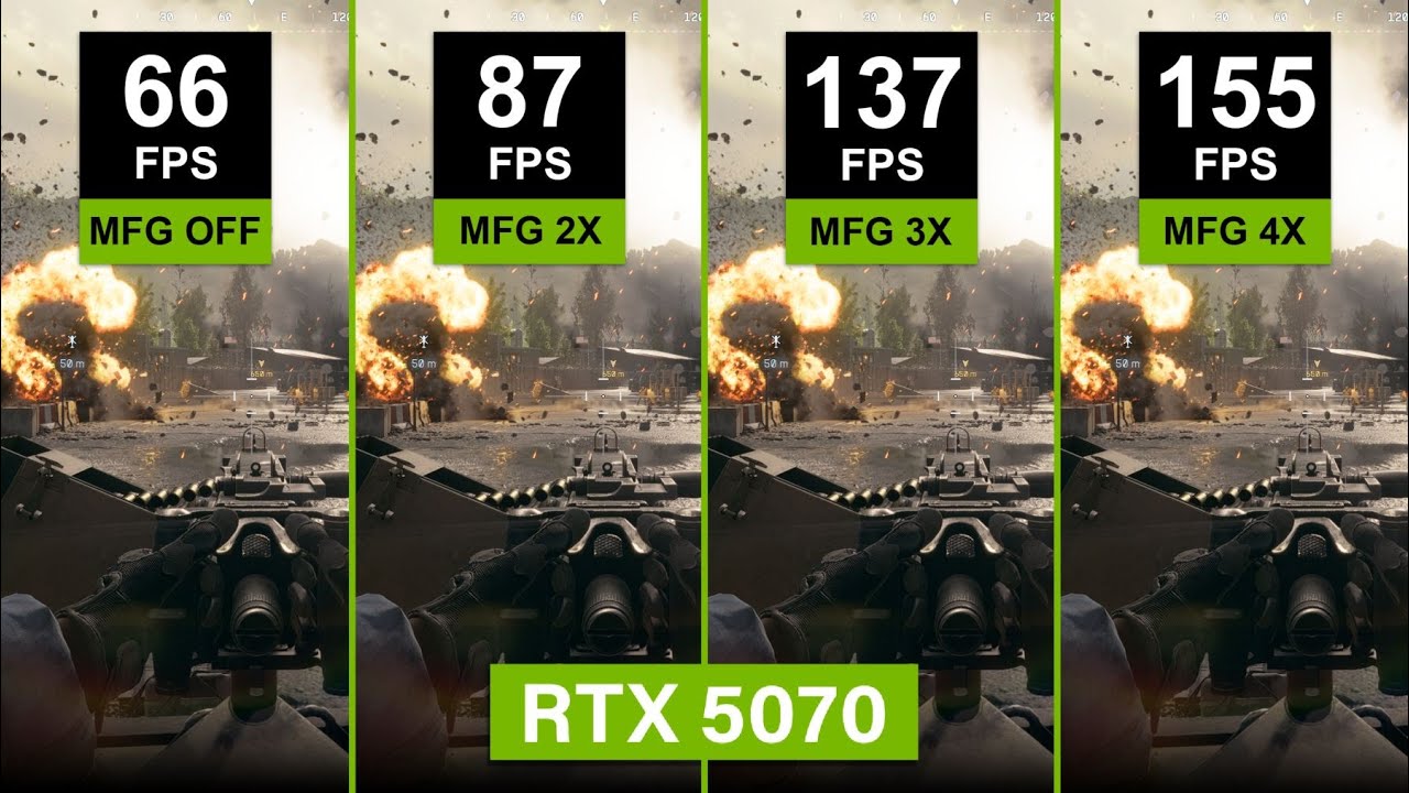 Battlefield 6 4K Multi Frame Generation Performance Test RTX 5070