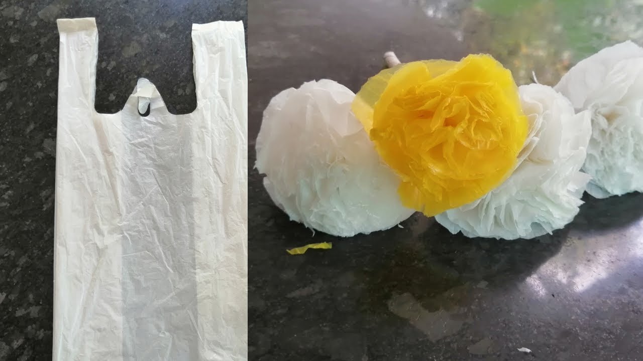 Plastic cover craft ideasbeautiful flower from waste materials
