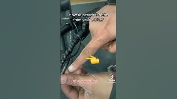 How to detach throttle (accelerator) on your e-bike?