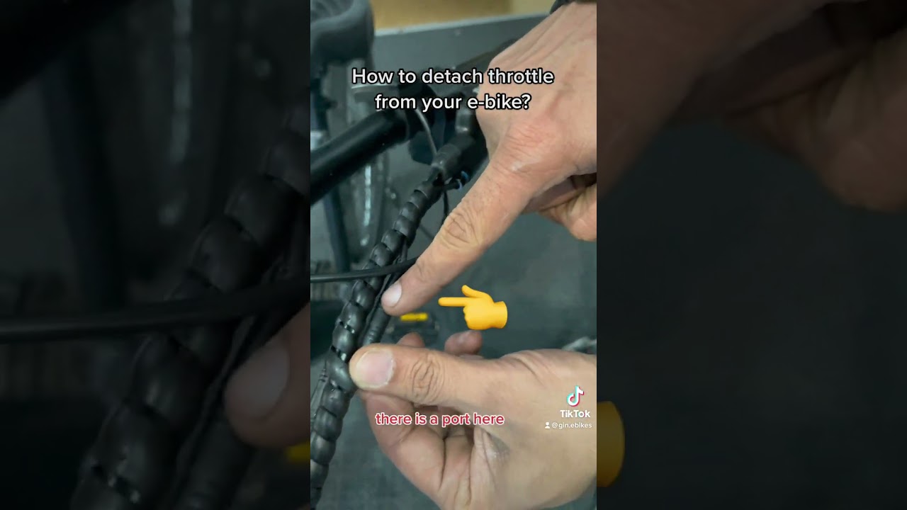 How to detach throttle (accelerator) on your e-bike?