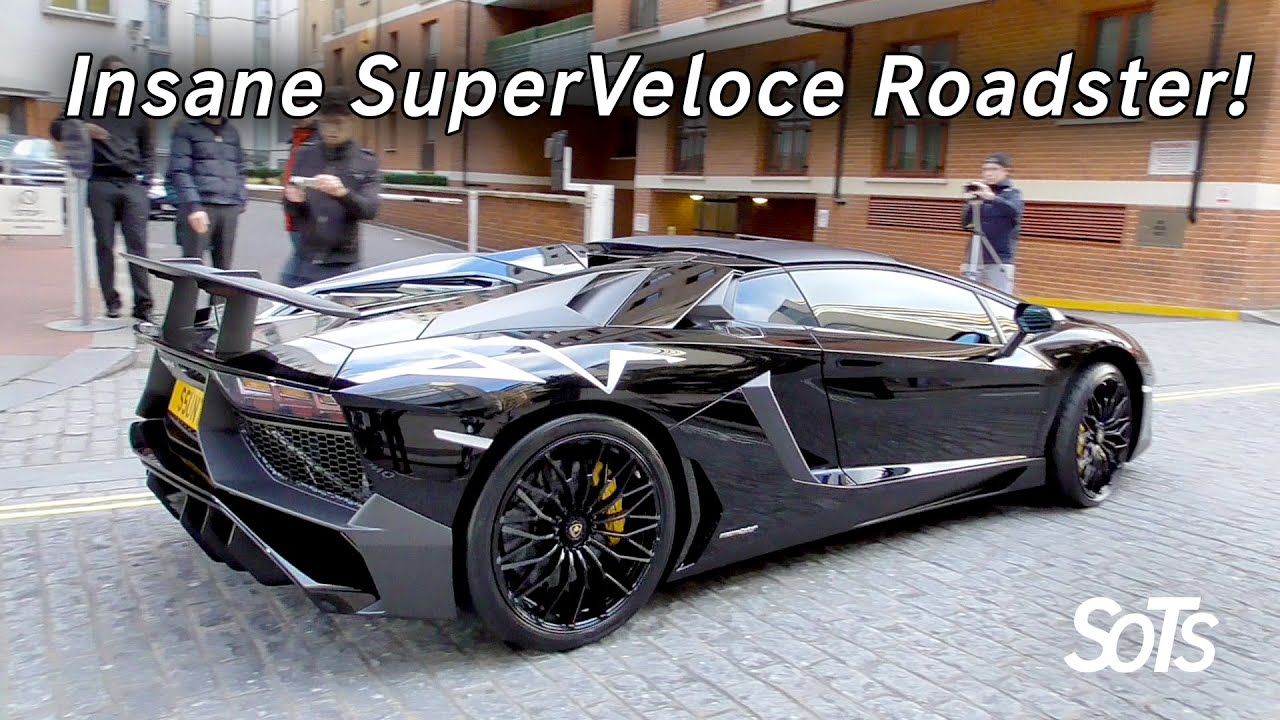 The first Aventador SuperVeloce Roadster in the UK! - YouTube