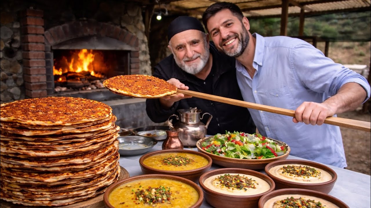 50 лахмаджунов, приготовленных по старинному деревенскому рецепту | Полное турецкое меню Рамадана