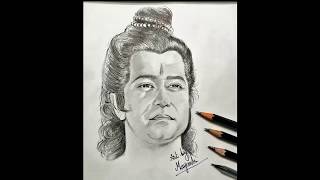 Arun Govil Sketch As Ram-Time Lapse Video By Sketchers Diary