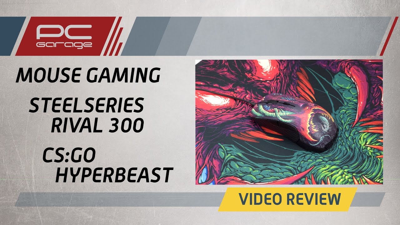 Souris Gaming SteelSeries Rival 300 CS:GO Hyper Beast Edition - Édition Limitée, Occasion Fonctionnelle