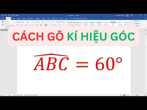 #1 Cách gõ kí hiệu góc trong Word Mới Nhất