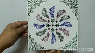 Stamped Mandala with Mudra