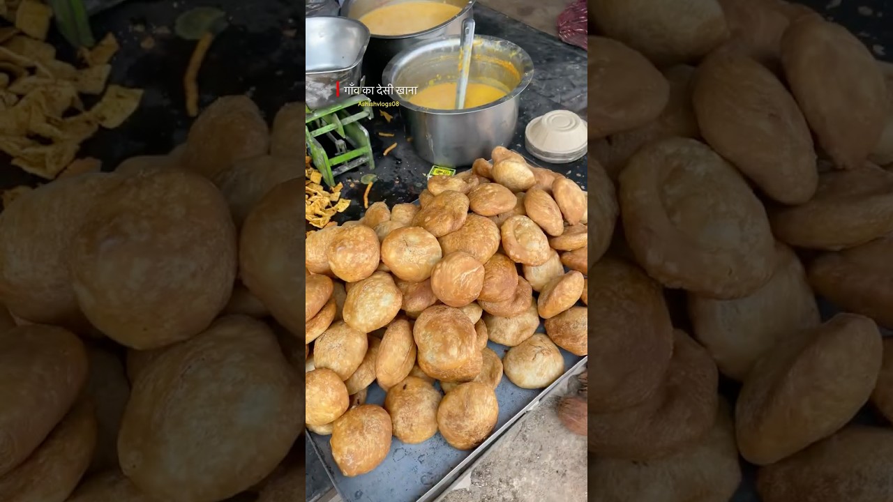 गाँव का देसी खाना 😍#desi #khana #gaon #rajasthan #food #foodshorts #youtubeshorts #shorts #village