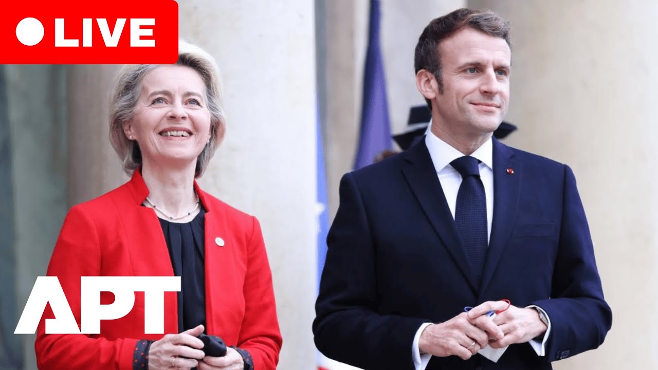 LIVE: Macron Meets Ursula von der Leyen in Paris for Talks on Ukraine, EU Defense & Competitiveness