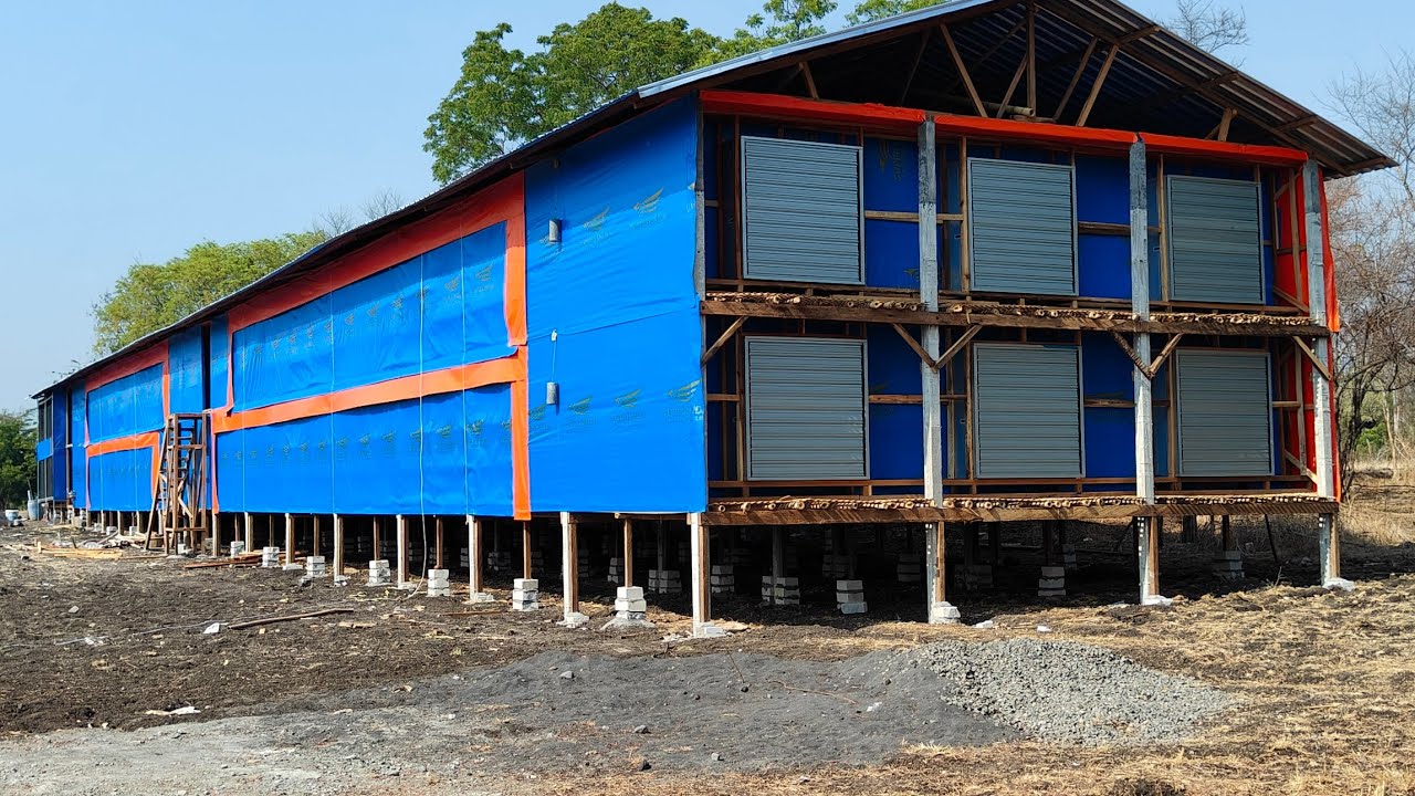 Bangun Kandang 8x50 meter || Grati Pasuruan 350jt FullSet