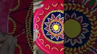 Acrylic Painting On Thermocol Plateeasy Craft Ideas