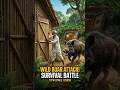 Wild Boar Attack Survival 😱 Old Man’s Secret Underground Bunker | Cinematic Jungle Survival#short