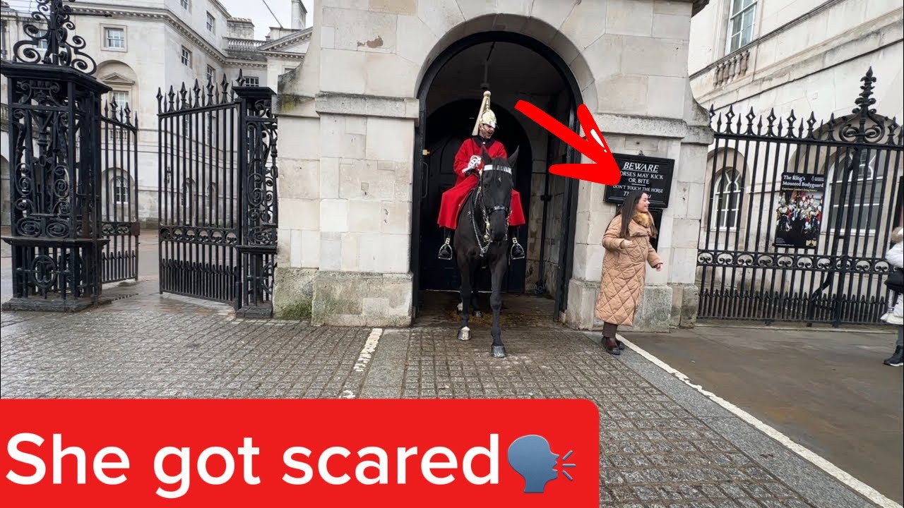 She Didn’t Expect This! Guard Shouts and Lady Panics