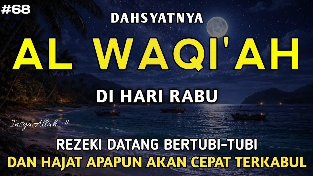 Surah Al Waqi'ah 7X,Semoga yang mendengarkan hutangnya lunas dan diberkahi hidupnya | Part 68