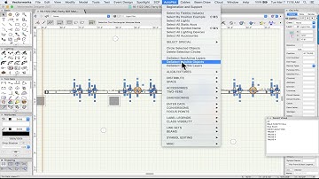 Autoplot for Vectorworks, dimensioning a pipe of lights in 32 seconds