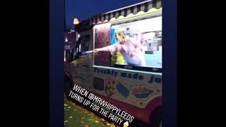 When Mr Whippy Leeds Arrives To A Party Playing Greensleeves Chimes