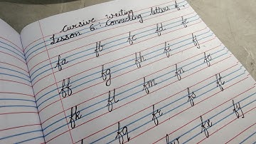 Cursive Writing Practice📝 Lesson 6 / how to join letters in cursive/ cursive handwriting #cursive 