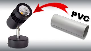 LED SPOT LIGHT MAKE PVC SCRAP || DIY VIDEO || CM TECHVLOG