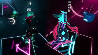 [Beat Saber Duet] Dance Monkey by Tones and I | ft. RitualNeo | Full Body Tracking screenshot 4