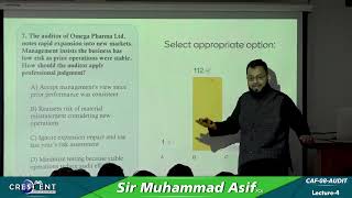 CAF 8 | AUDIT | By Sir Muhammad Asif Lecture 4 | 2026 | new fresh lectures